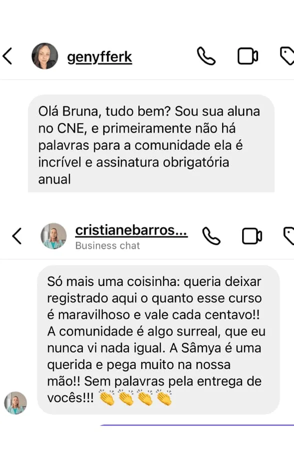Depoimento real de membro da Comunidade CNE